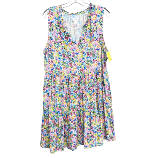 Dress Casual Short By Stella Parker In Multi, Size:Xl
