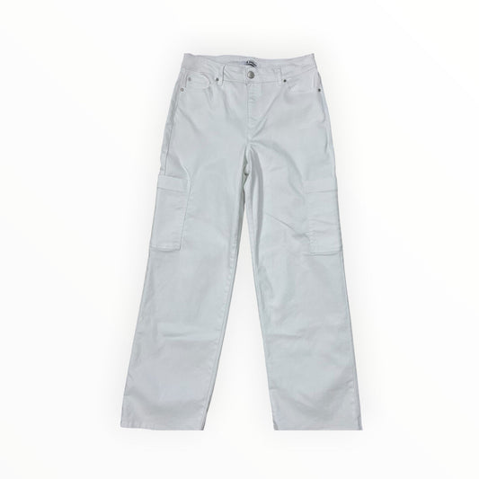Jeans Wide Leg By D Jeans In White Denim, Size:10
