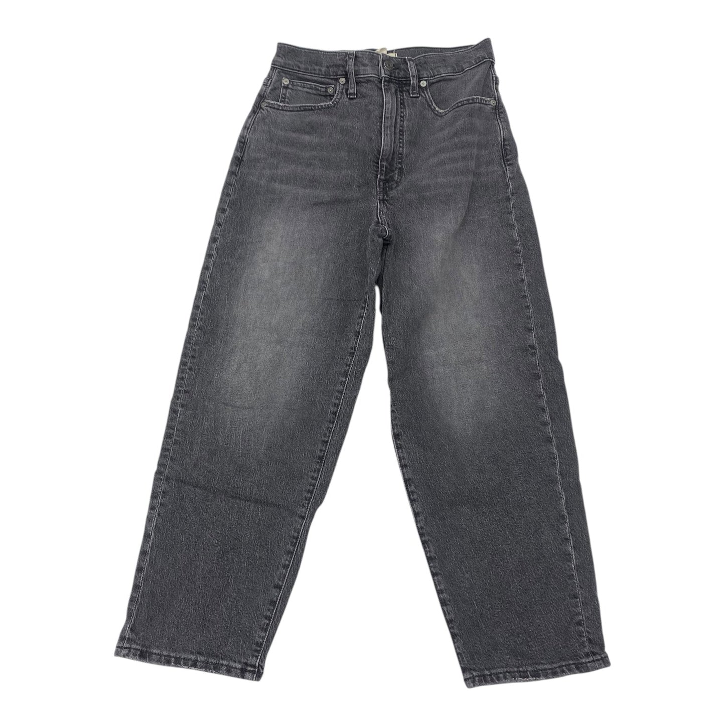 Jeans Barrel By Madewell In Grey Denim, Size:4