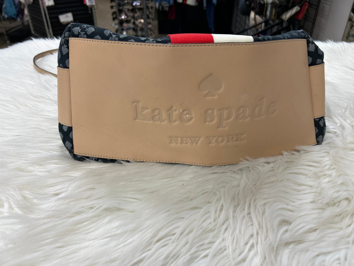 Handbag Designer By Kate Spade In Navy, Size:Large