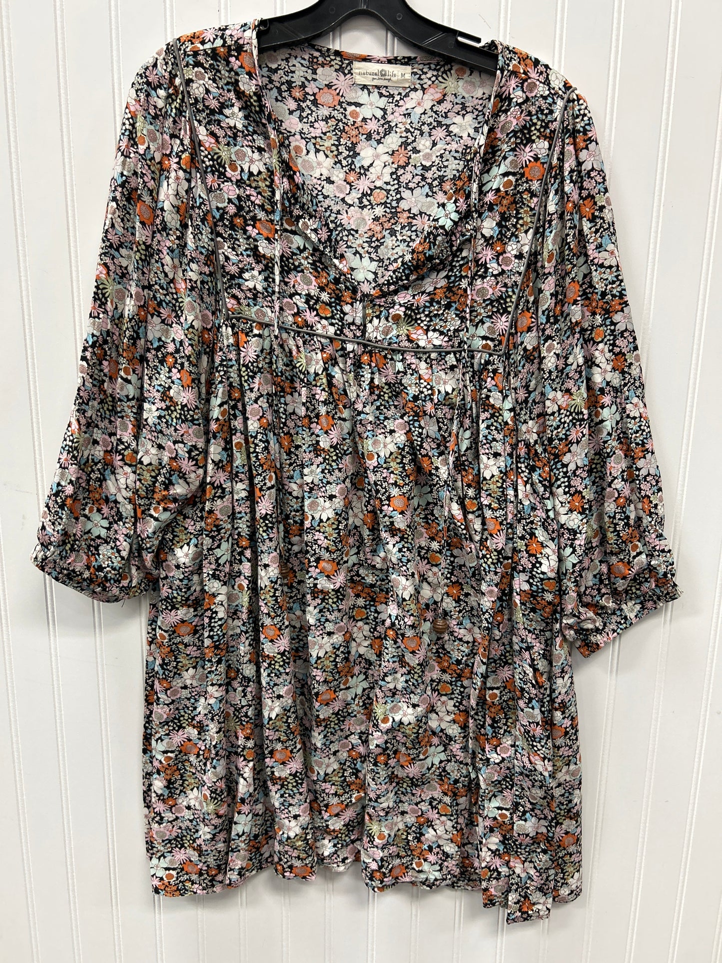 Dress Casual Short By Natural Life In Floral Print, Size:M