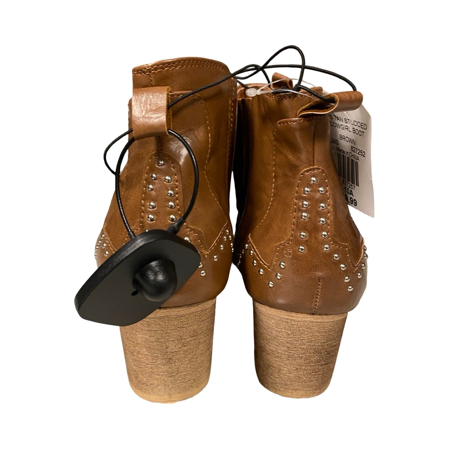 Boots Ankle Heels By Cmc In Brown, Size:10