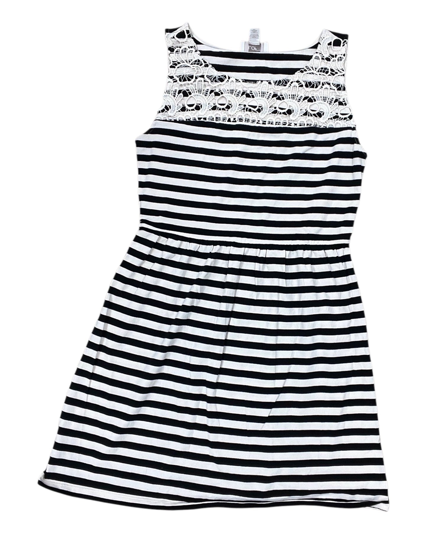 Dress Casual Midi By Loft In Black & Tan, Size:Xs