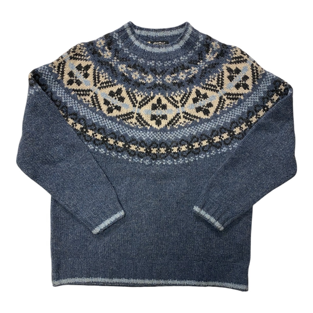 Sweater By Eddie Bauer In Blue, Size:M