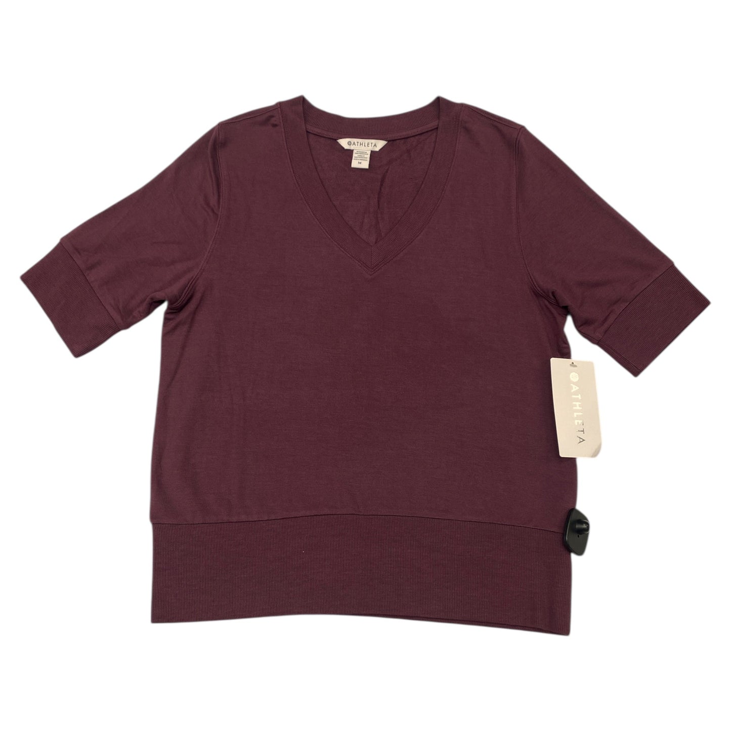 Athletic Top Ss By Athleta In Purple, Size:M