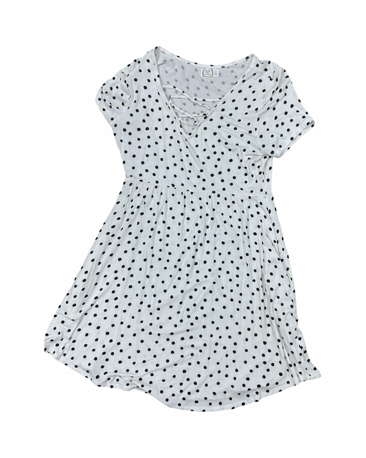 Dress Casual Midi By Maurices In Black & White, Size:M