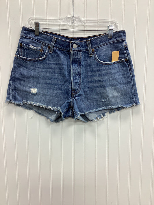 Shorts By Levis In Blue Denim, Size:10