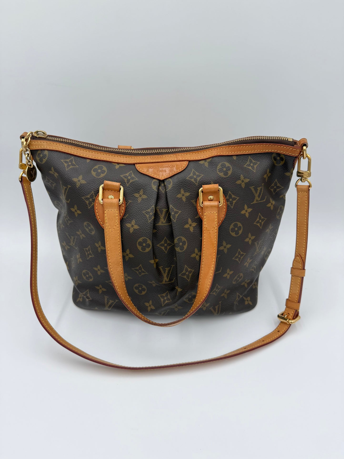 Handbag Luxury Designer By Louis Vuitton In Brown, Size:Medium
