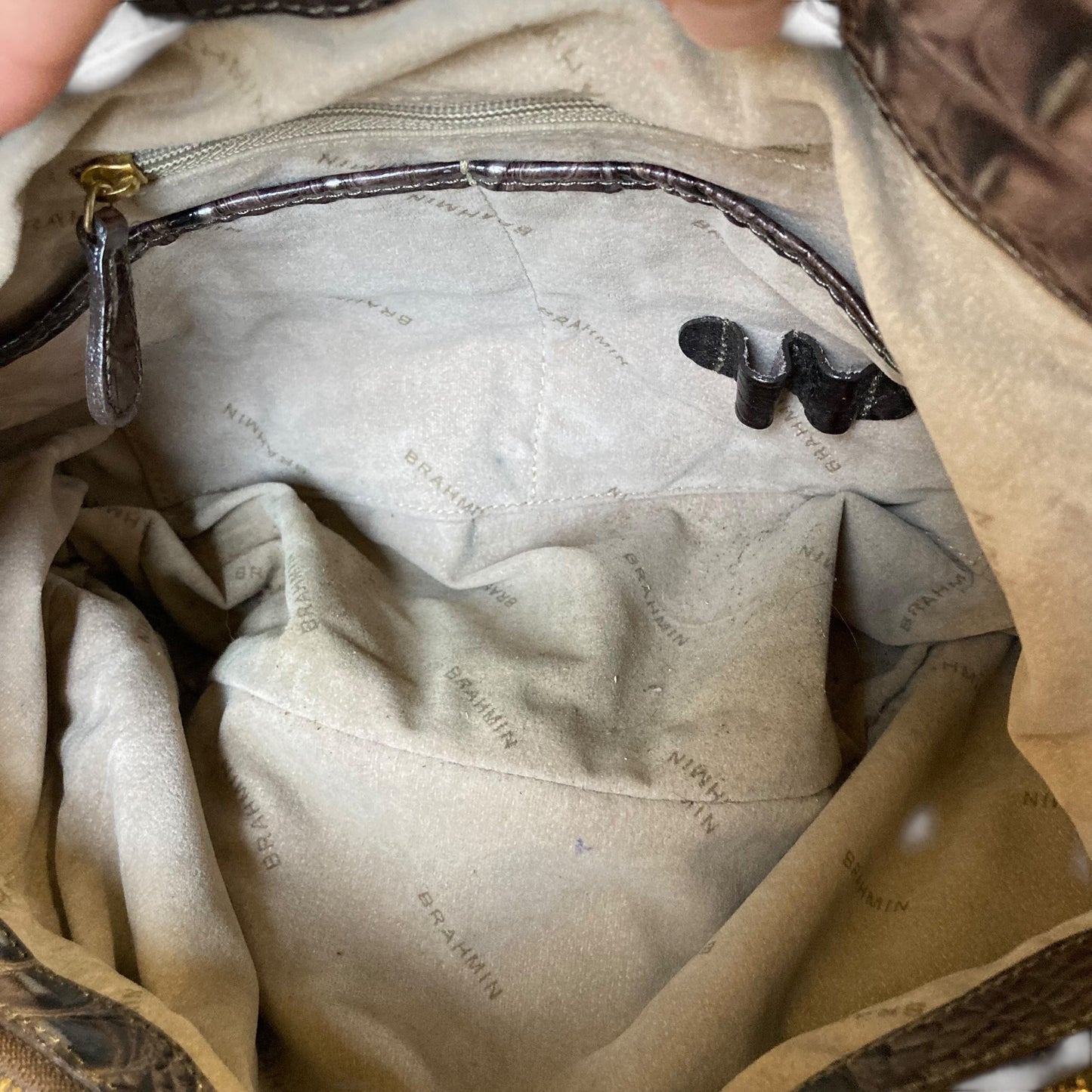 Handbag Designer By Brahmin In Multi, Size:Medium