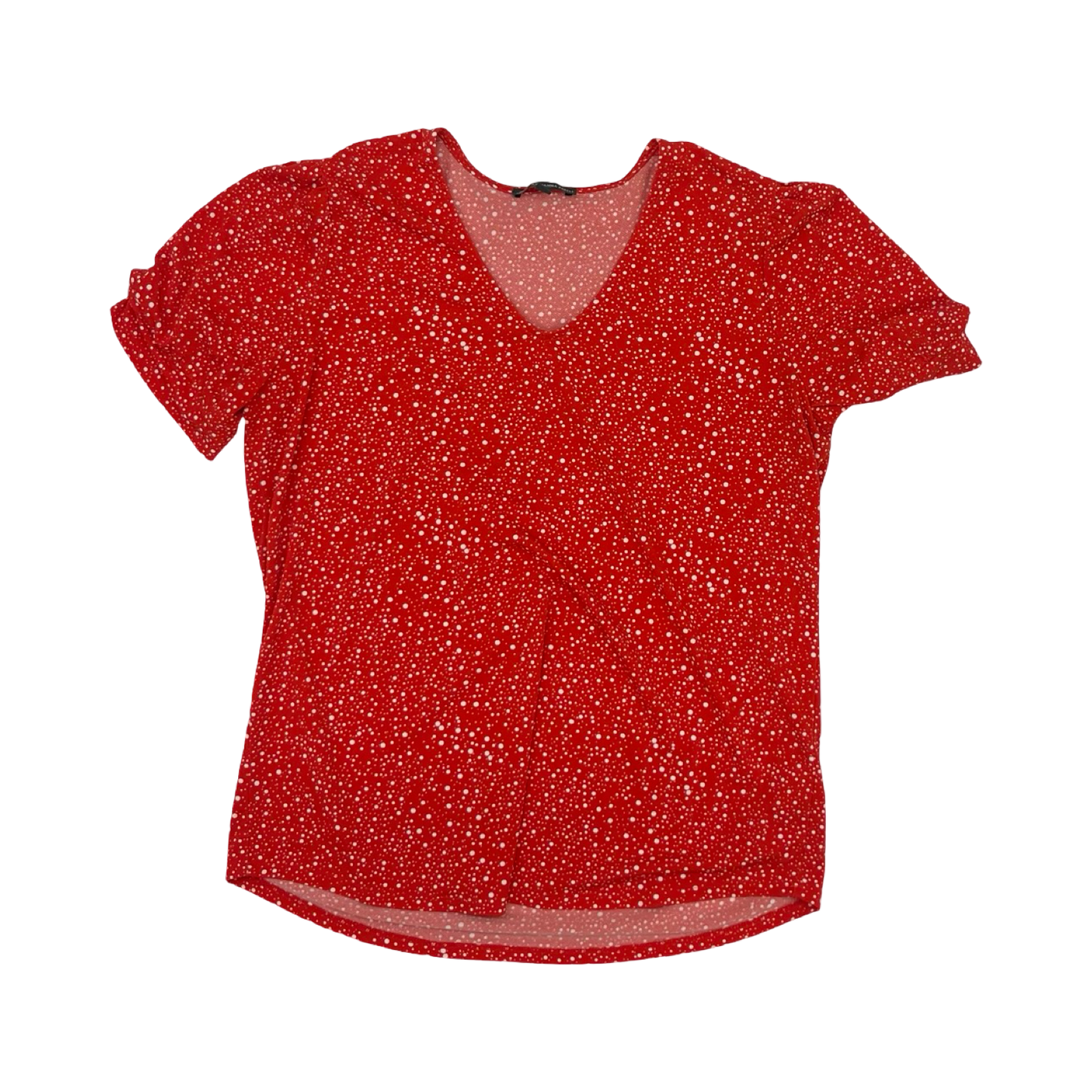 Blouse Ss By Adrianna Papell In Red & White, Size:S