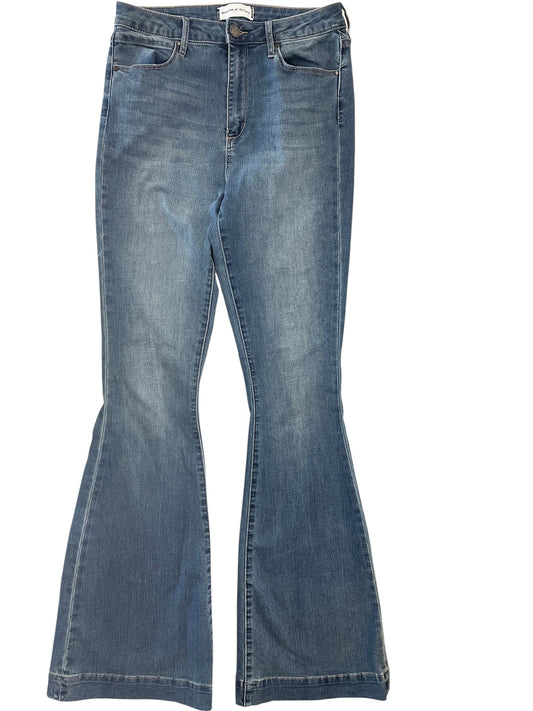 Jeans Flared By Articles Of Society In Blue Denim, Size:6