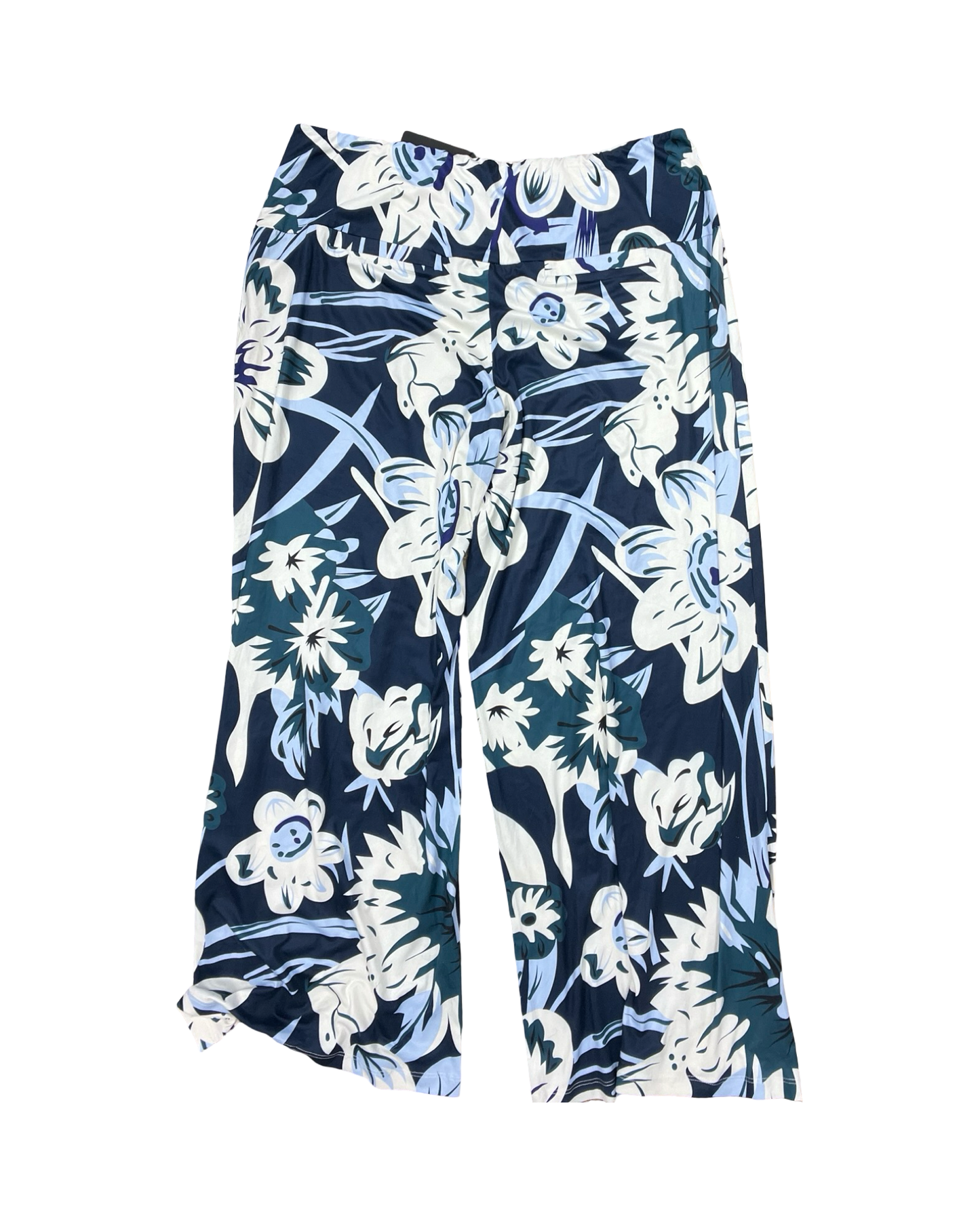 Pants Lounge By Clothes Mentor In Blue & Cream, Size:2X