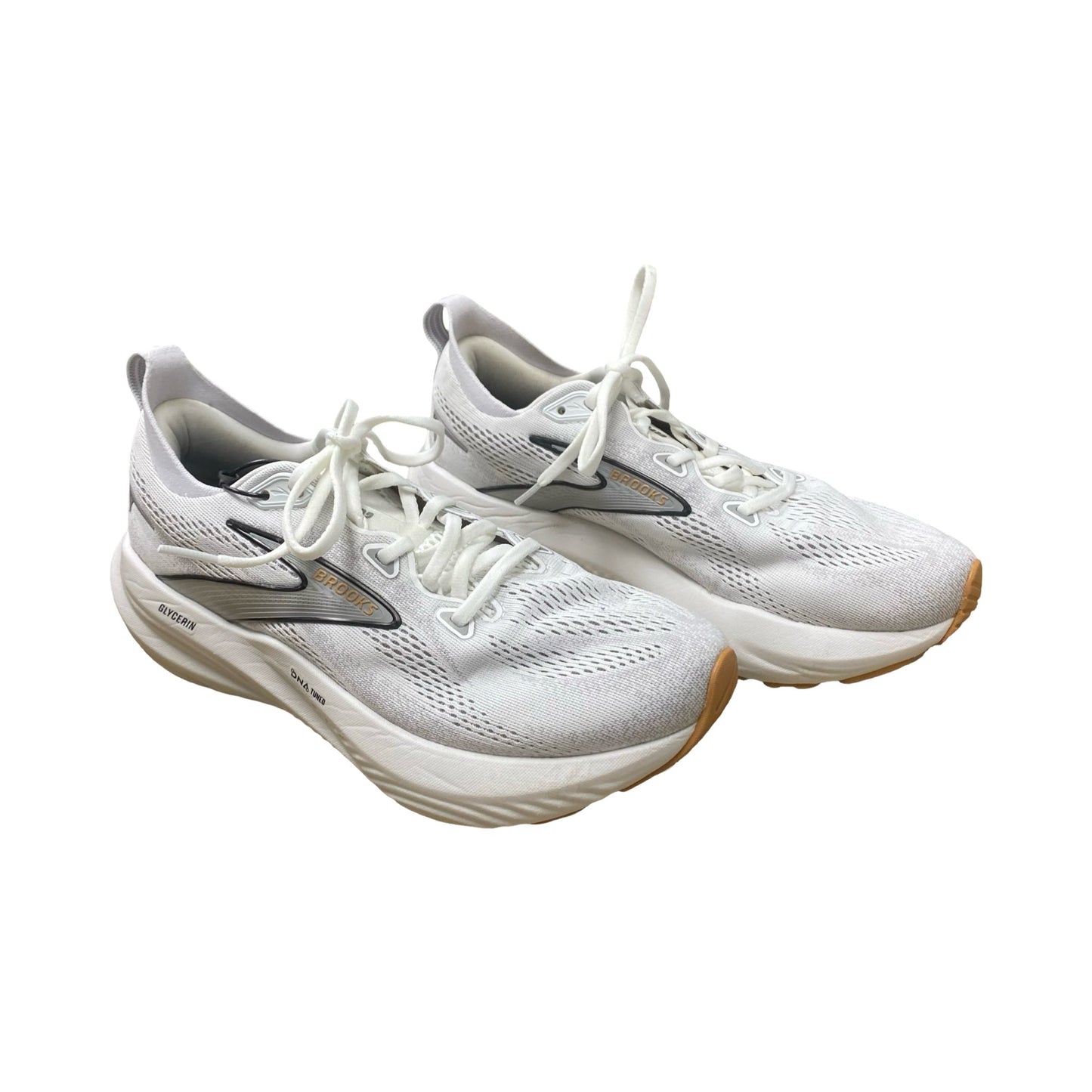 Shoes Athletic By Brooks In Grey & White, Size:9