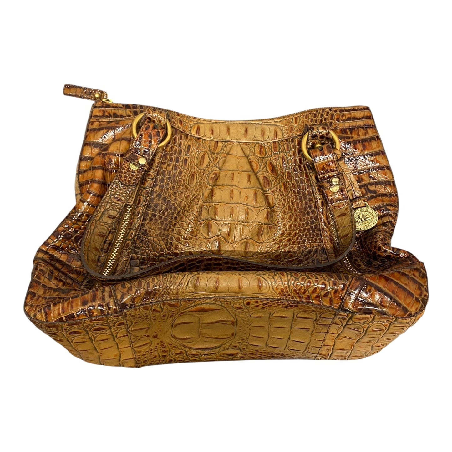 Handbag Designer By Brahmin In Brown, Size:Medium