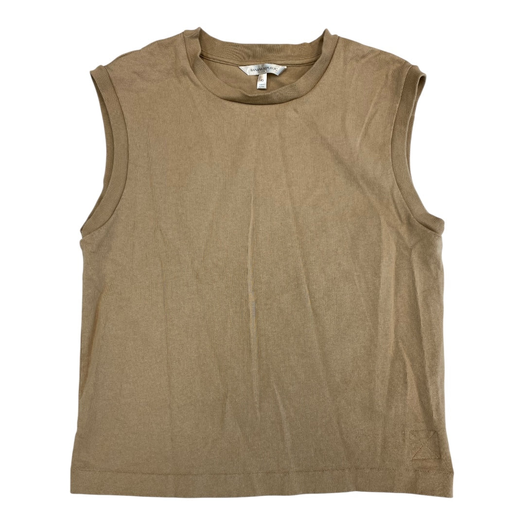 Top Sleeveless By Banana Republic In Brown, Size:Xs