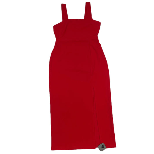 Dress Casual Midi By Clothes Mentor In Red, Size:S