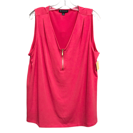 Top Sleeveless By Inc In Pink, Size:2X