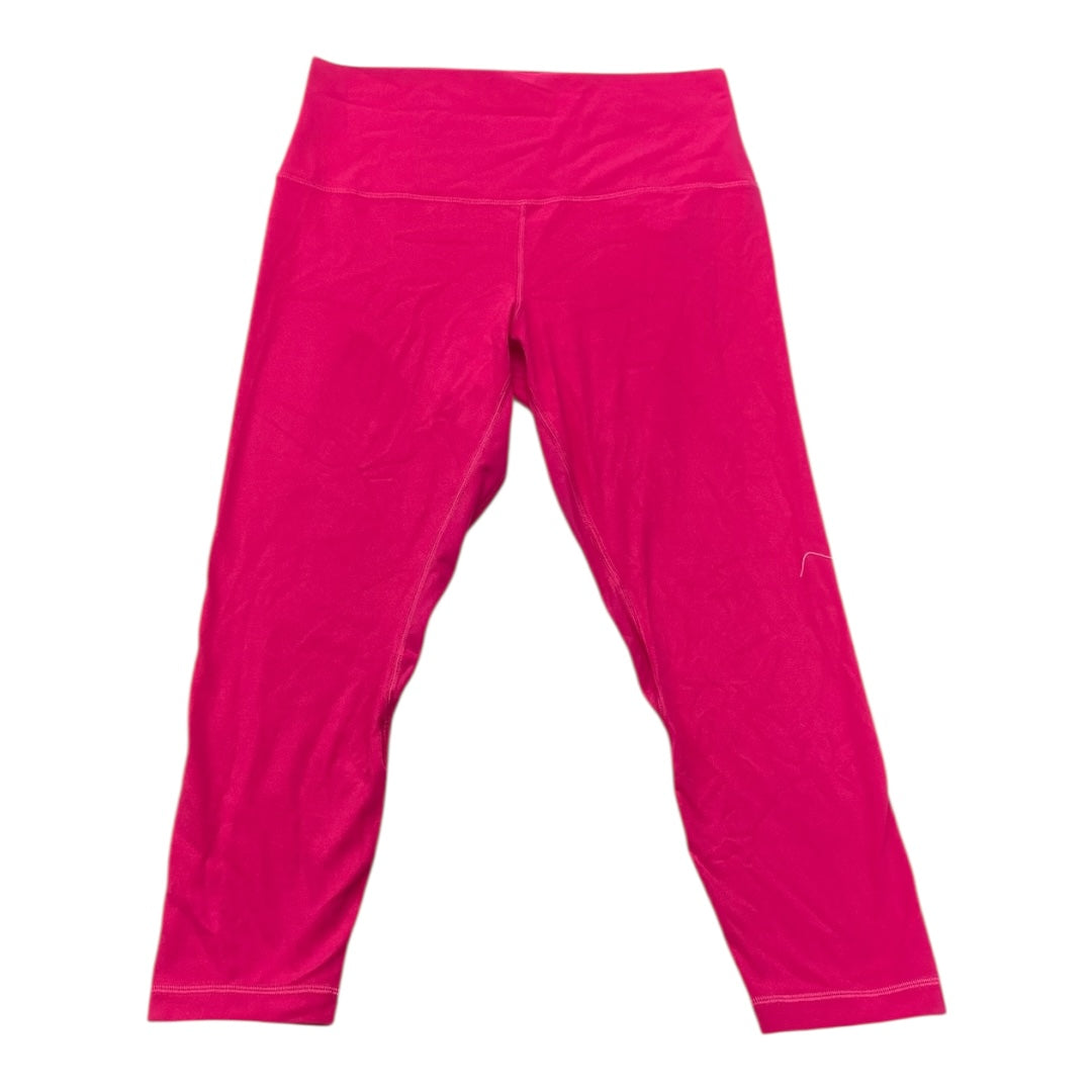 Athletic Capris By Lululemon In Pink, Size:10
