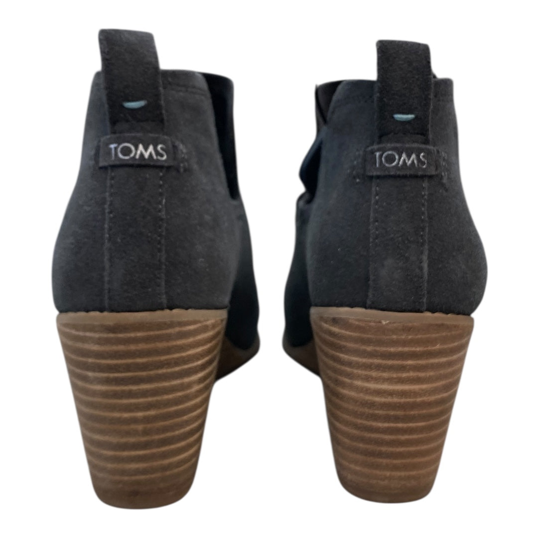 Boots Ankle Heels By Toms In Grey, Size:8.5