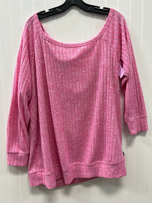 Top Ls By Torrid In Pink, Size:3X
