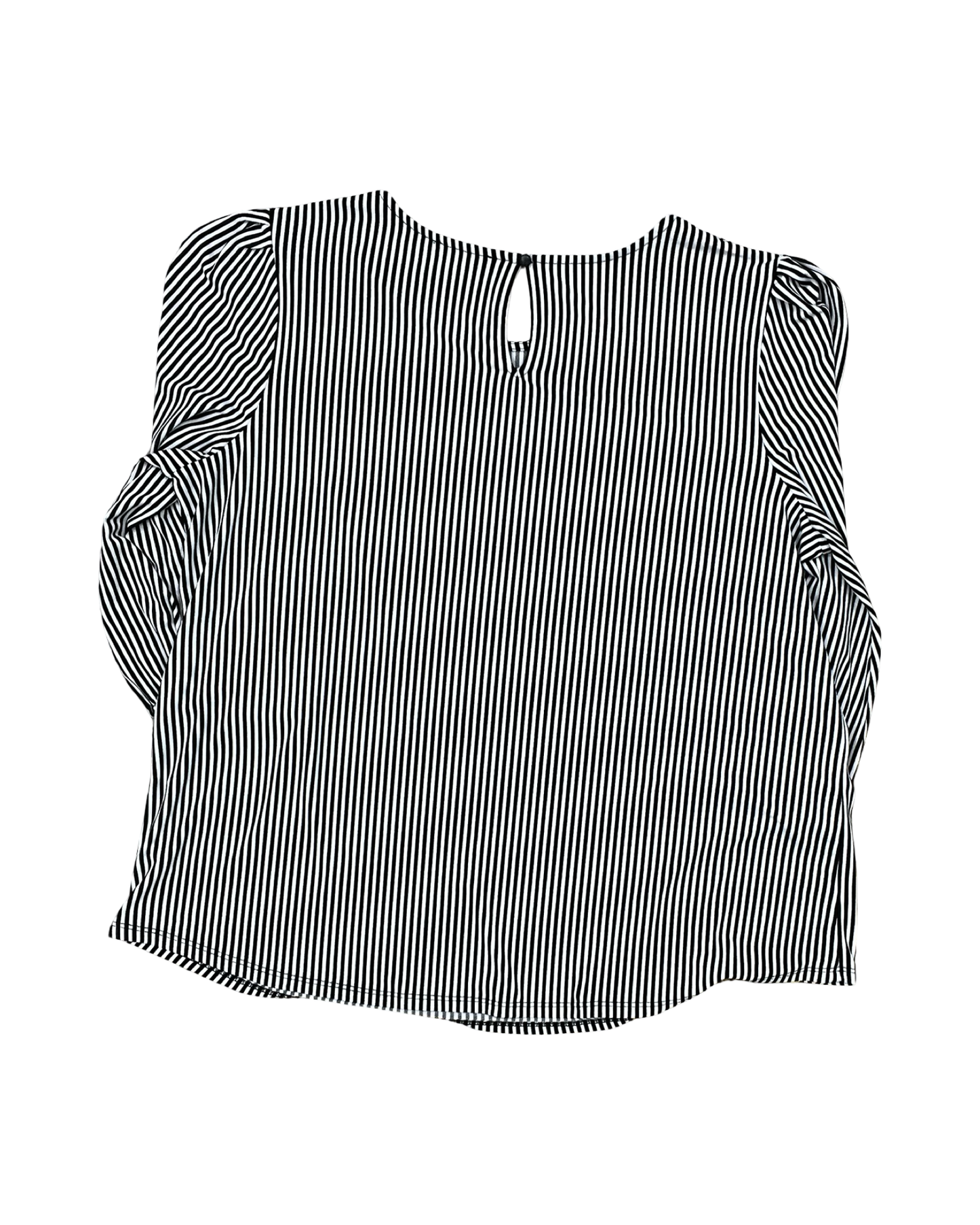 Top Ls By Adrianna Papell In Black & White, Size:1X