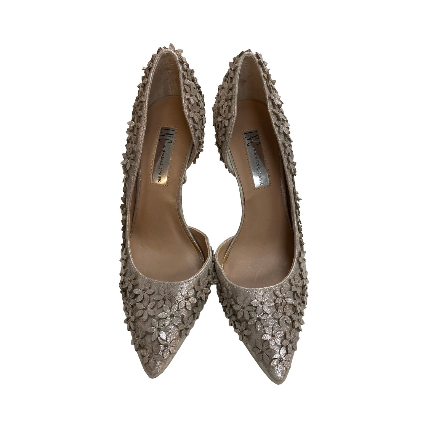 Shoes Heels Stiletto By Inc In Gold, Size:6.5