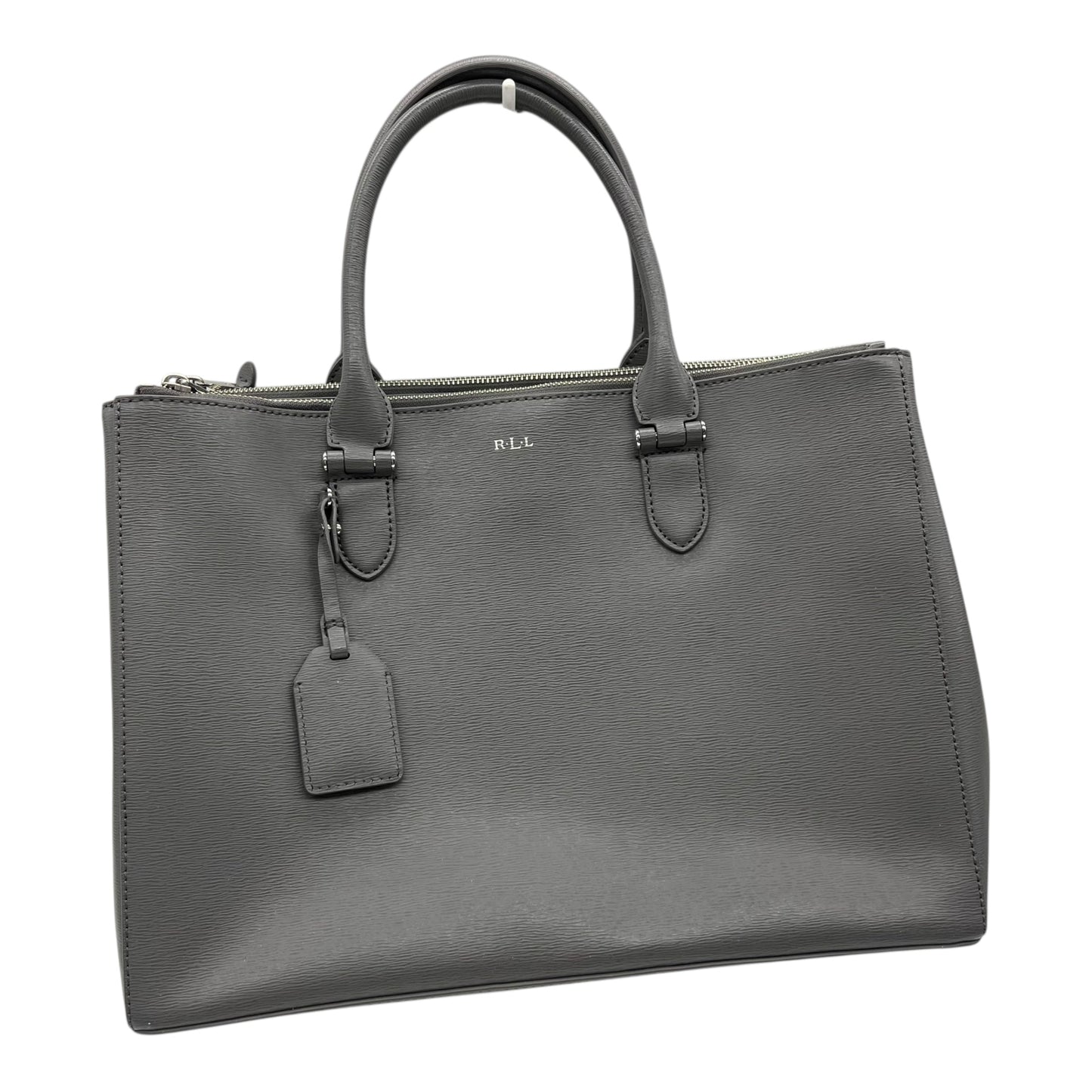Handbag By Ralph Lauren In Grey, Size:Large