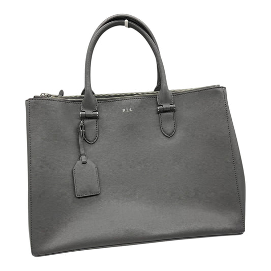Handbag By Ralph Lauren In Grey, Size:Large