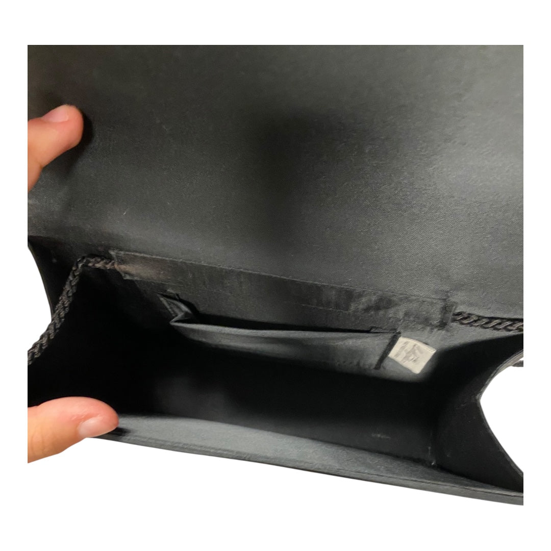 Handbag By Clothes Mentor In Black & Gold, Size:Medium