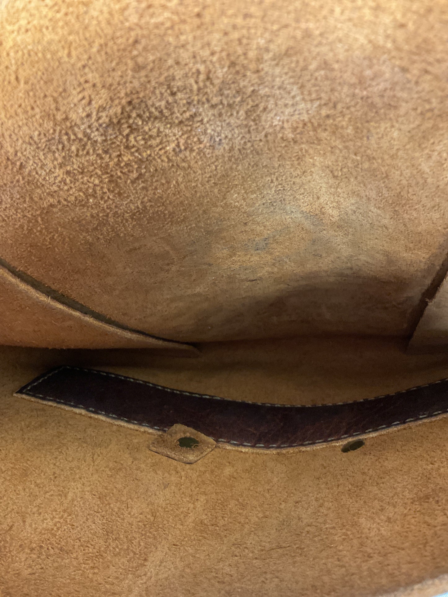 Crossbody Leather By Cmb In Brown, Size:Medium