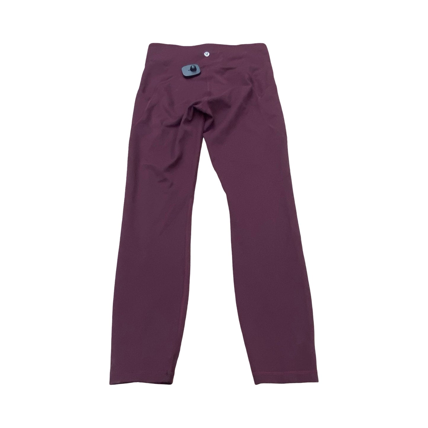 Athletic Leggings By Lululemon In Maroon, Size:6