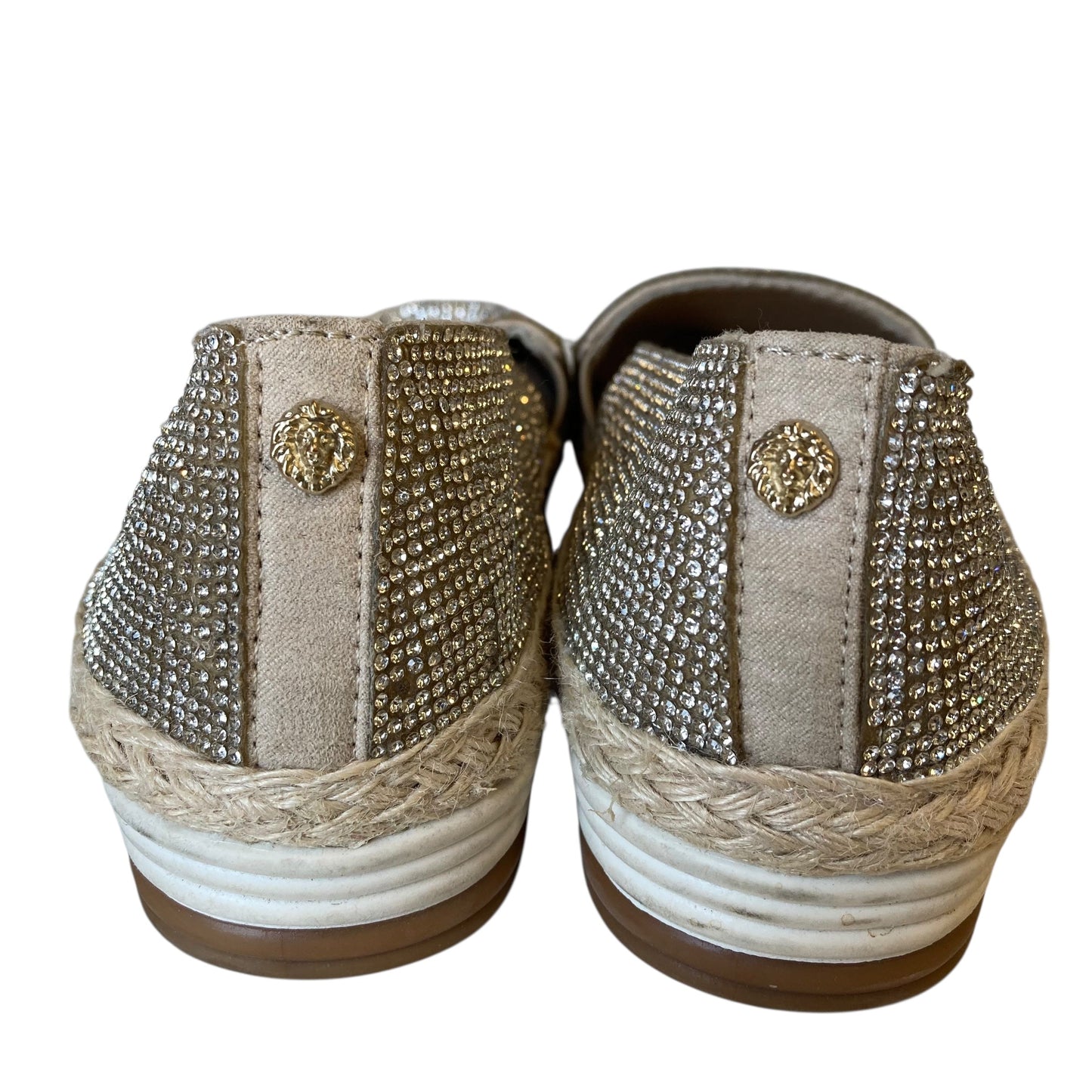 Shoes Flats By Anne Klein In Silver & Tan, Size:7.5