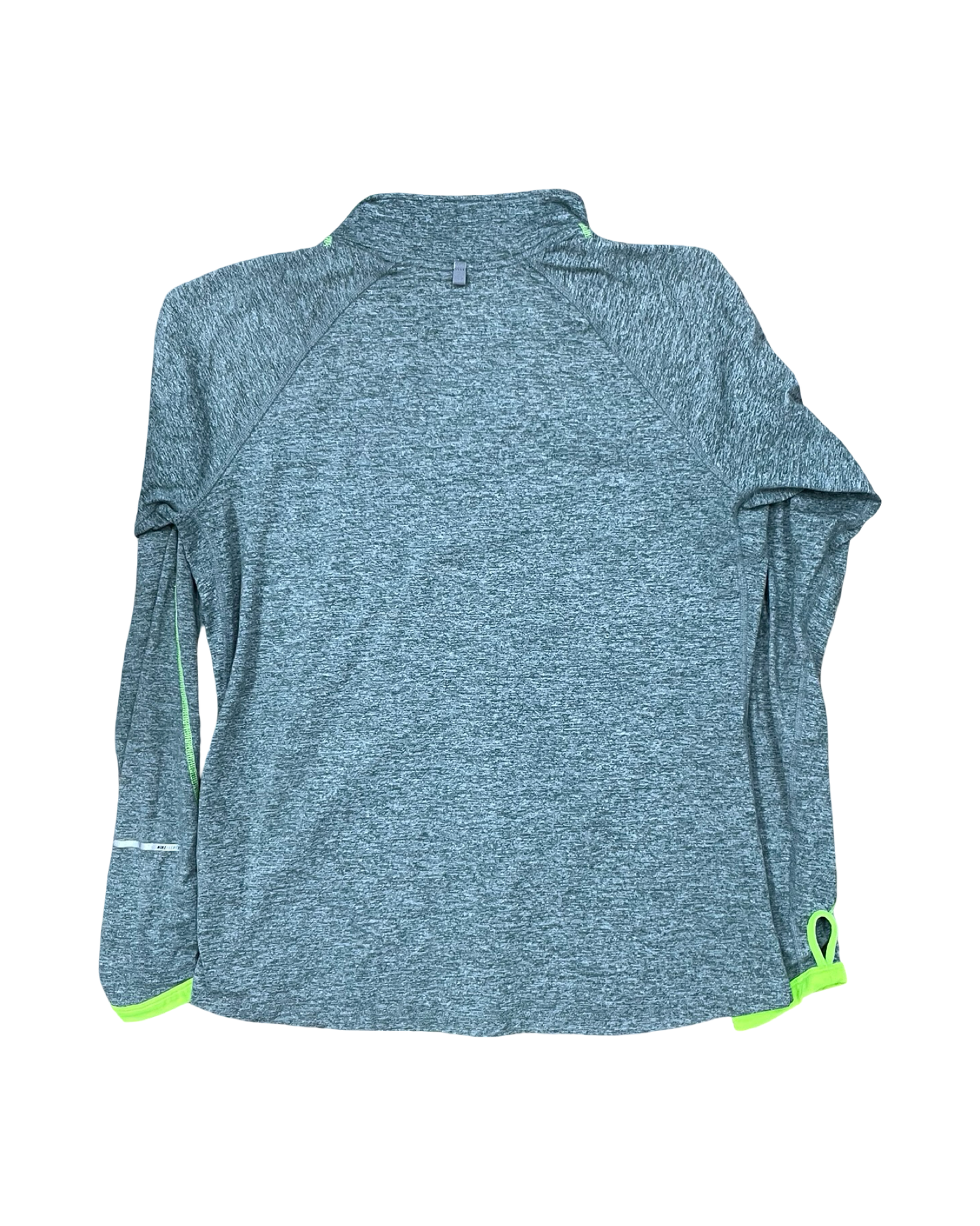 Athletic Top Ls Collar By Nike In Green, Size:L