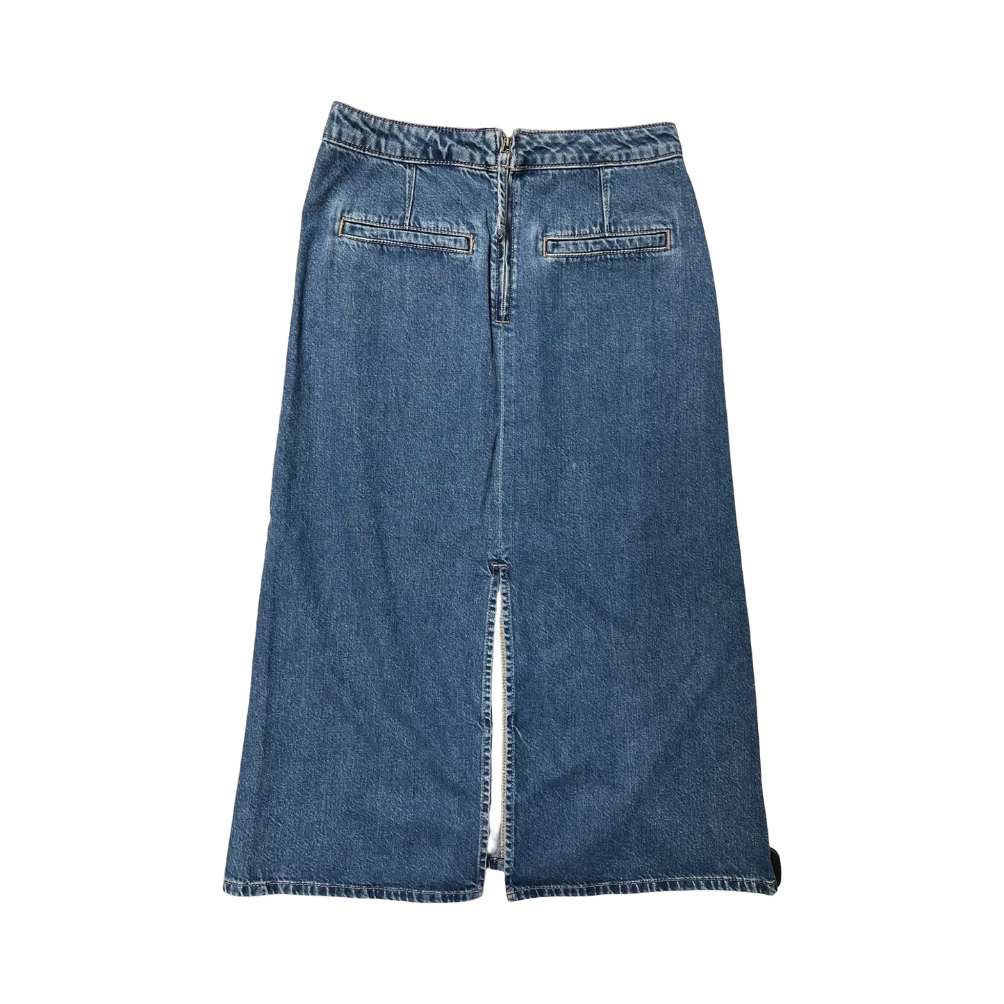 Skirt Maxi By Loft In Blue Denim, Size:0
