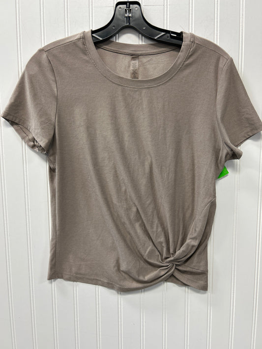 Athletic Top Ss By Beyond Yoga In Brown, Size:S