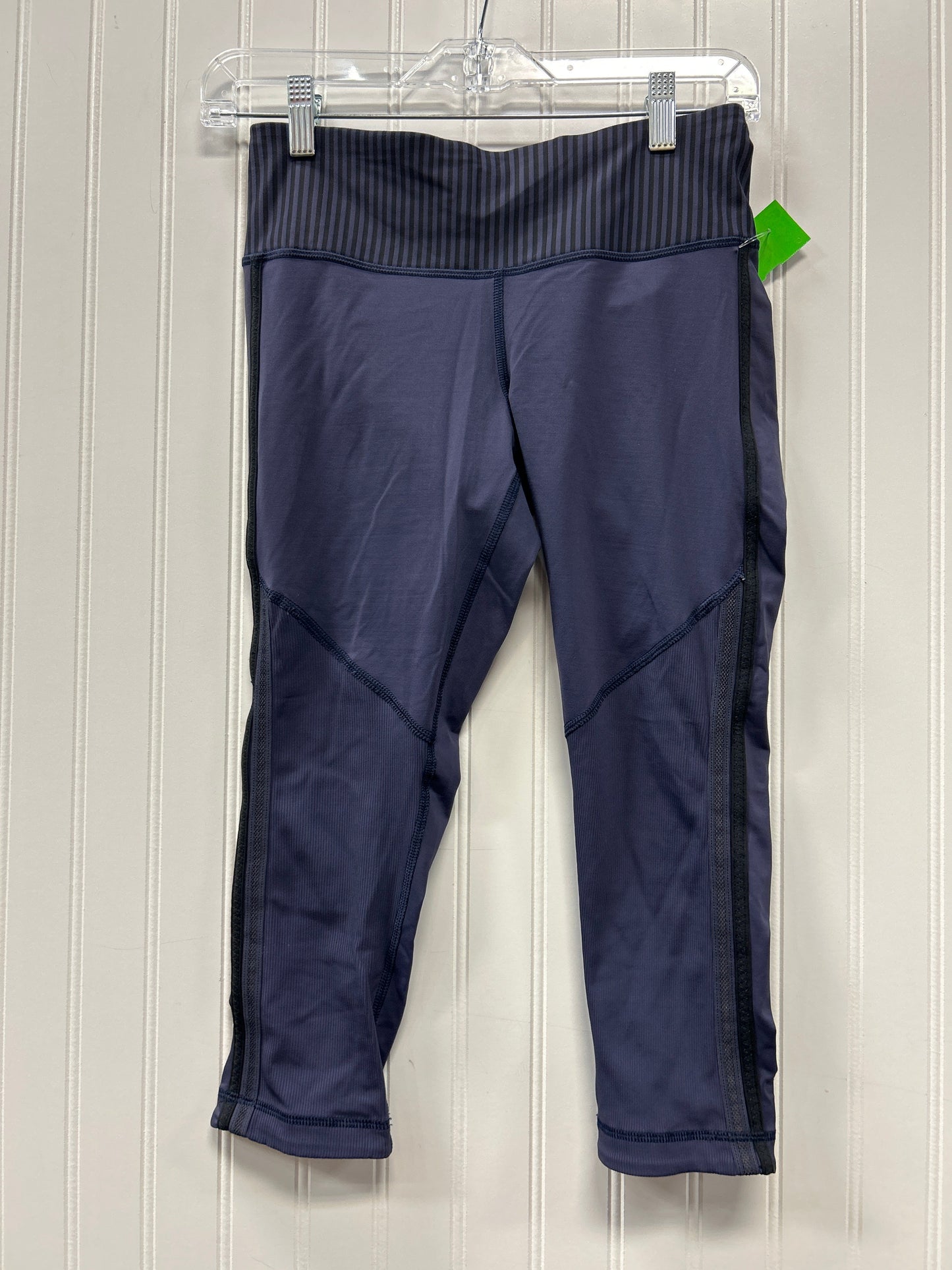 Athletic Leggings Capris By Lululemon In Navy, Size:4
