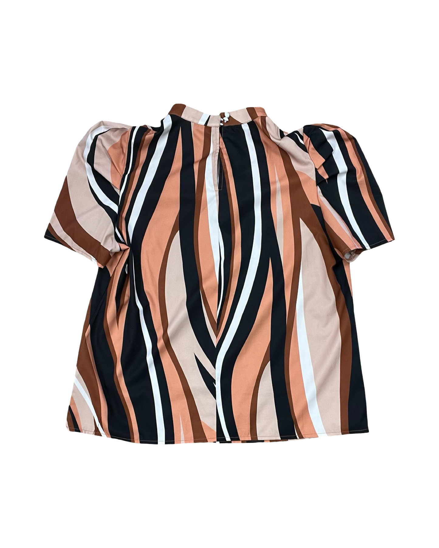 Top Ss By Shein In Brown & Orange, Size:L