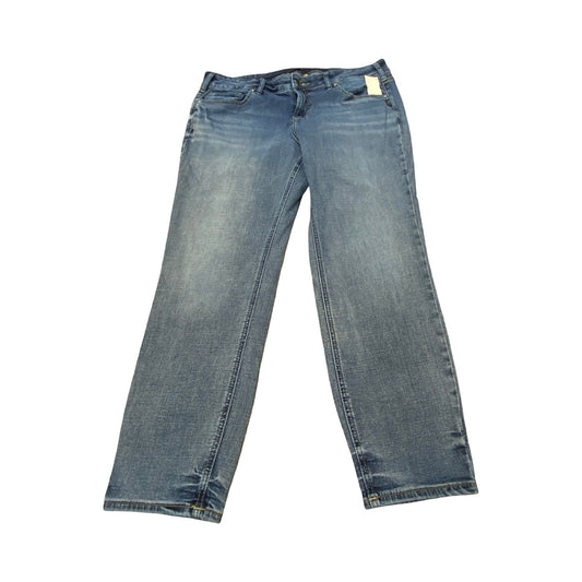 Jeans Straight By Silverwear In Blue Denim, Size:2X