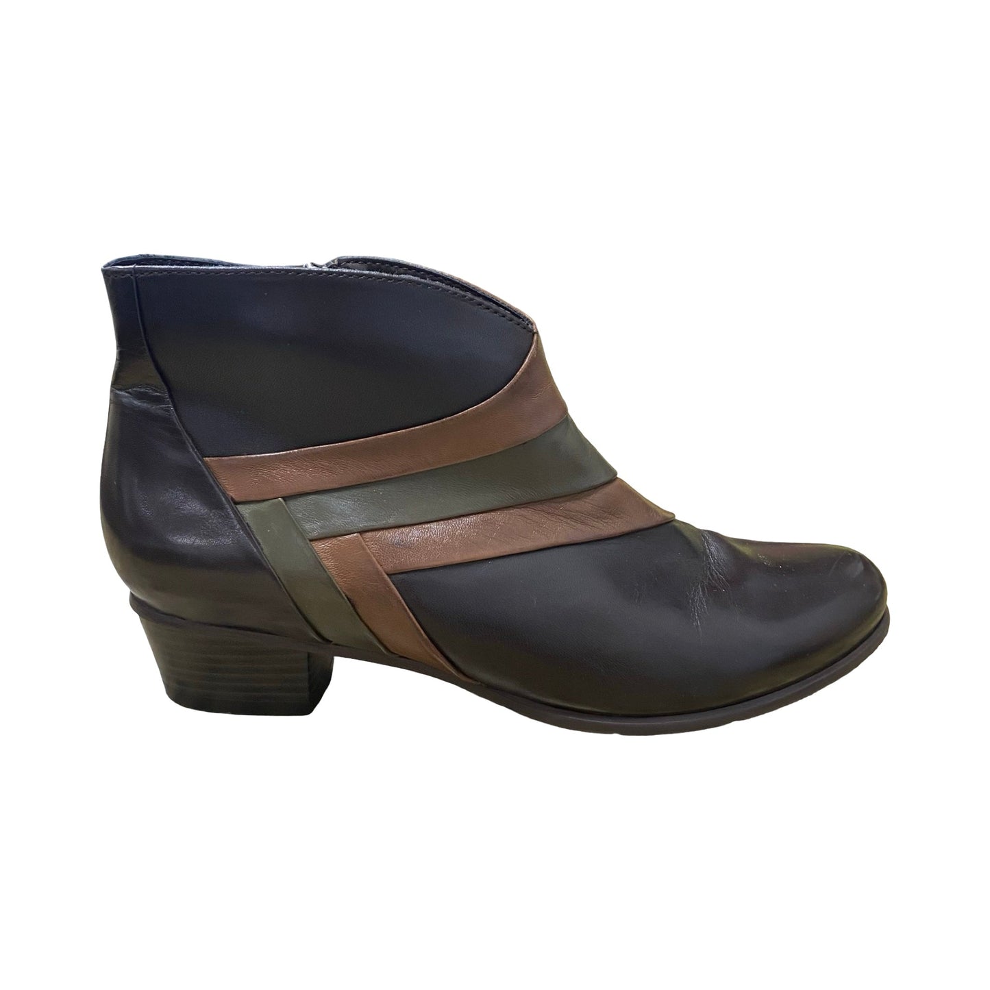 Boots Ankle Heels By Regarde Le Ciel In Multi, Size:7.5