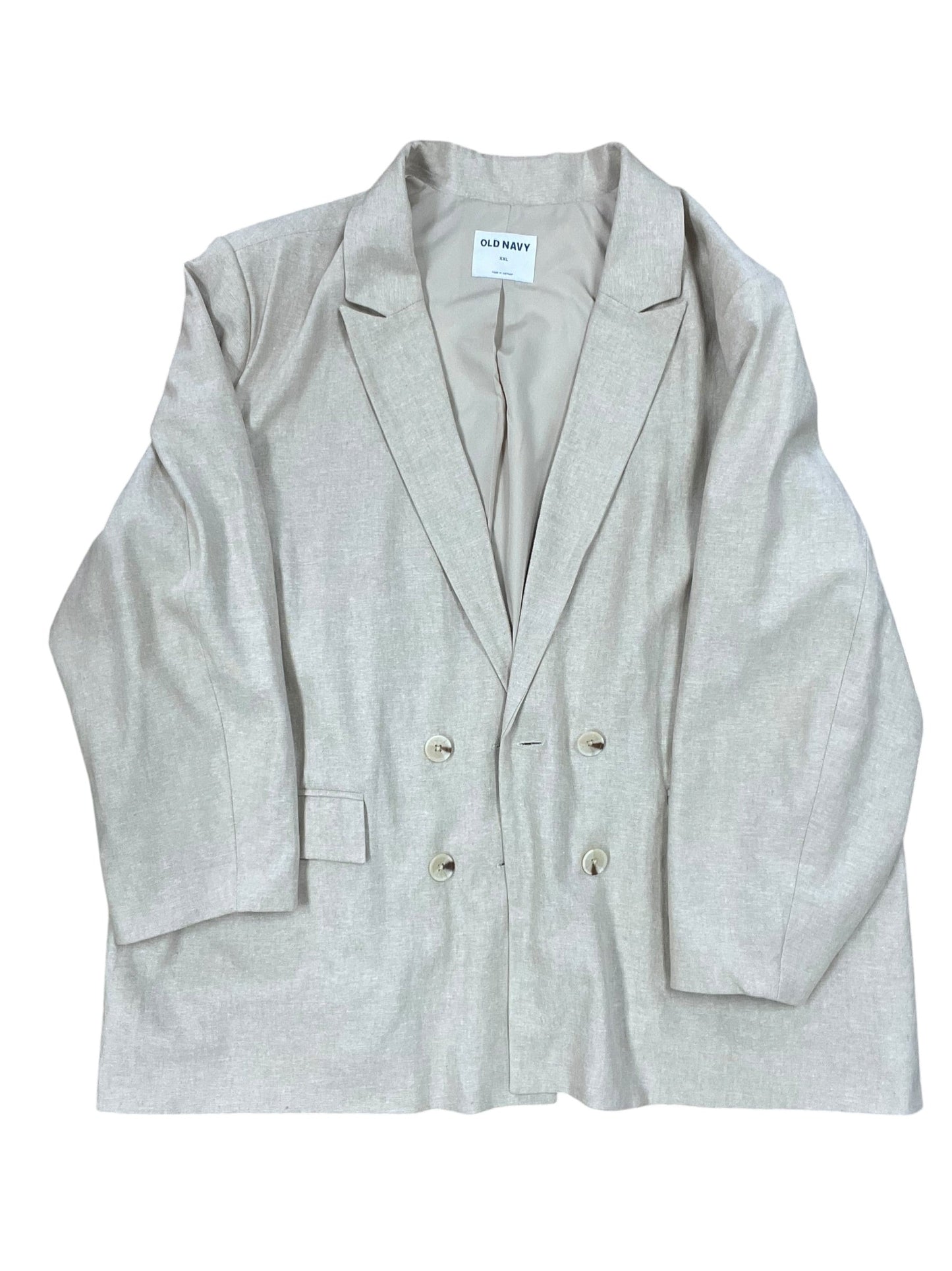 Blazer By Old Navy In Tan, Size:1X