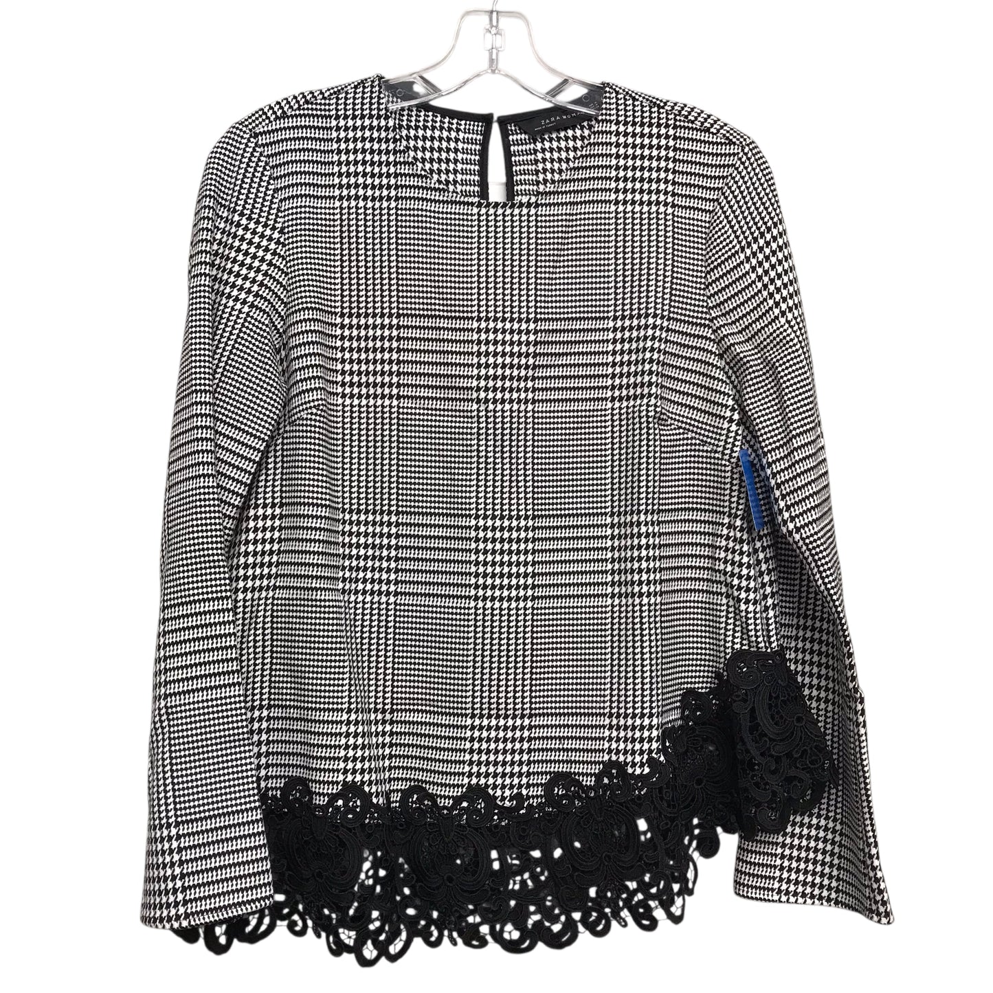Top Ls By Zara In Black & White, Size:M