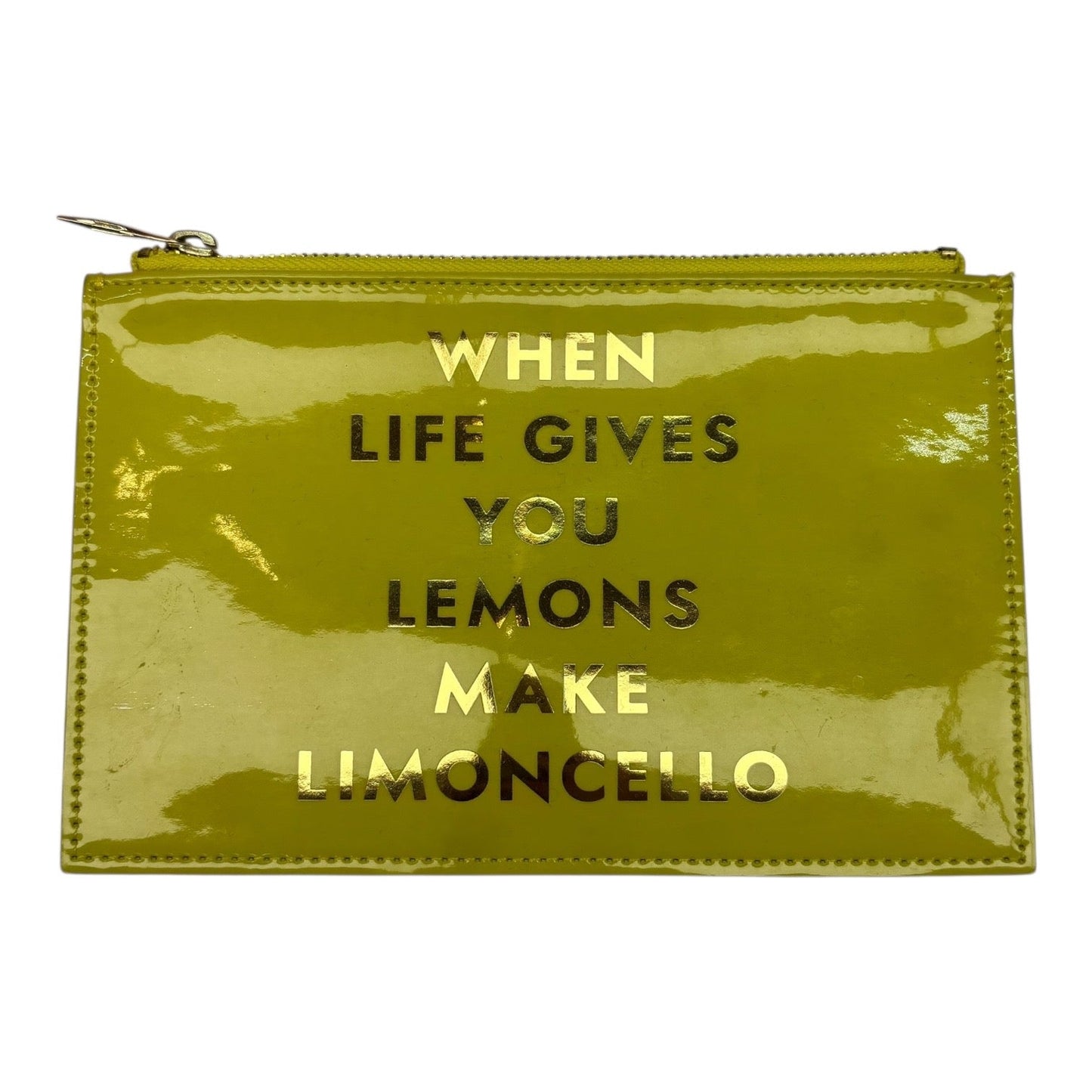 Makeup Bag Designer By Kate Spade In Yellow, Size:Small