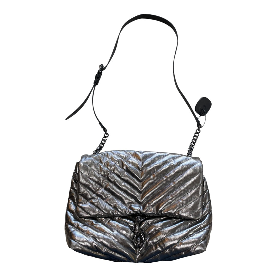 Handbag Designer By Rebecca Minkoff In Silver, Size:Large