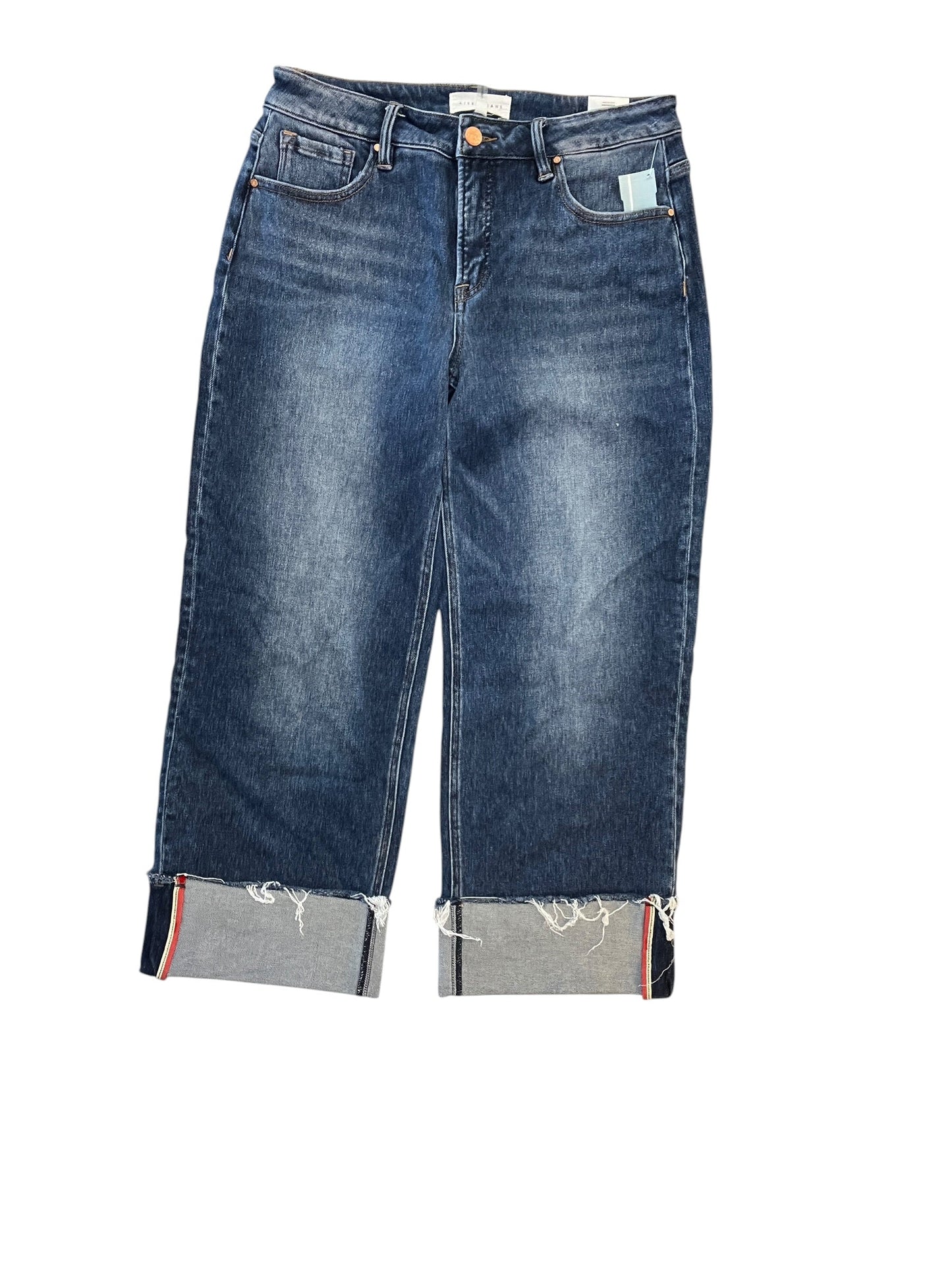 Jeans Wide Leg By Risen In Blue Denim, Size:8