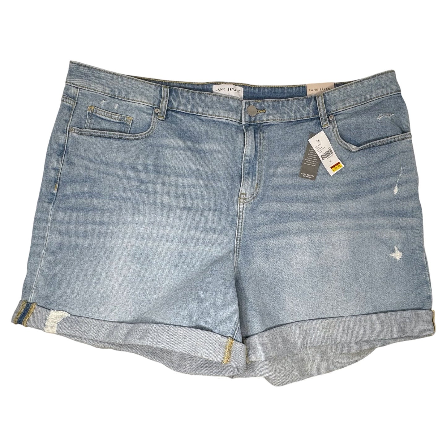Midrise Boyfriend Shorts By Lane Bryant In Blue Denim, Size: 24