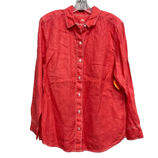 Top Ls By Tommy Bahama In Red, Size:L
