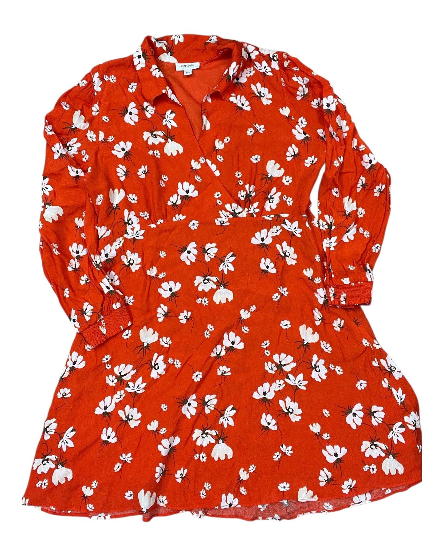 Dress Party Midi By On 34Th In Orange, Size:Xl