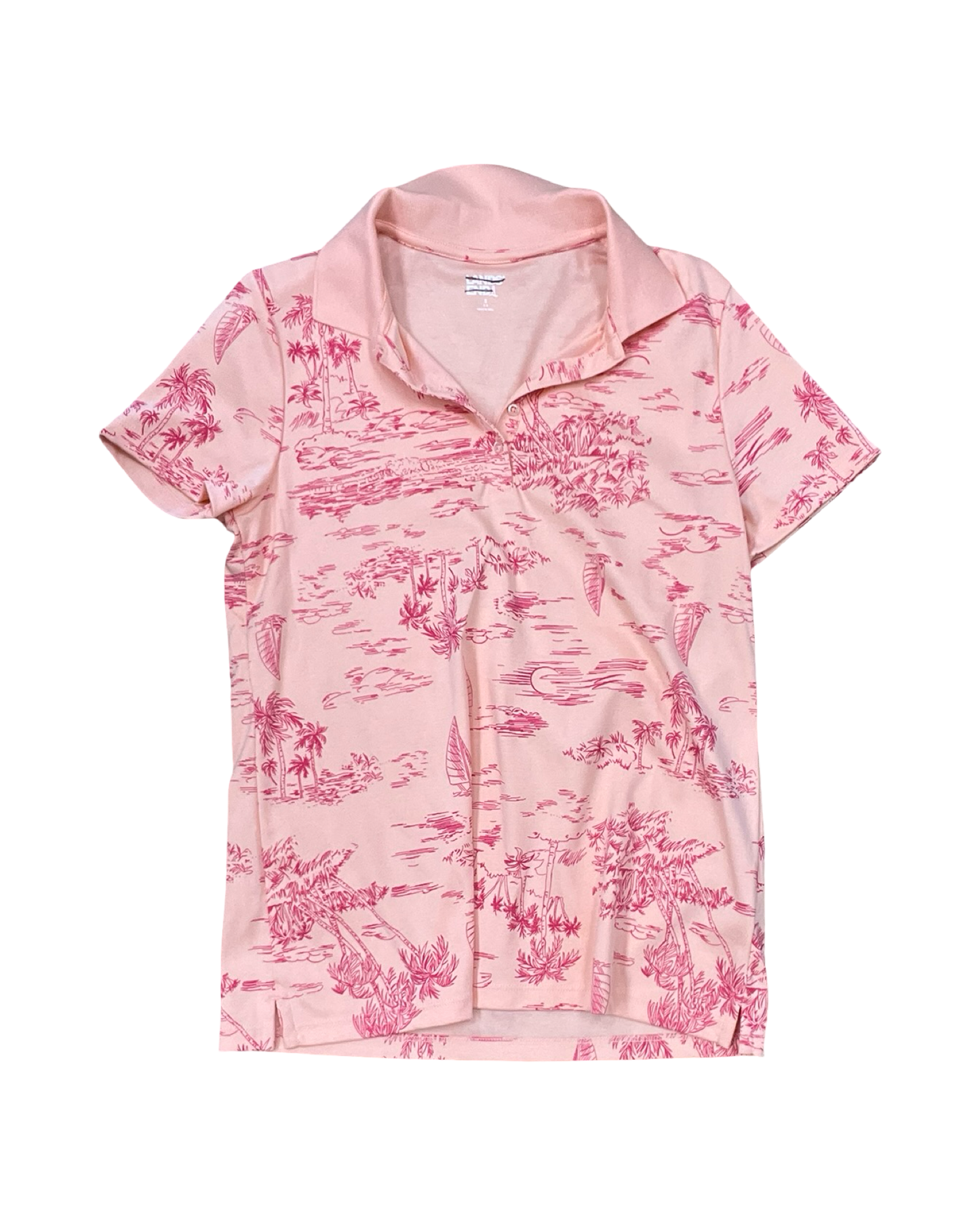 Top Ss By Lands End In Peach, Size:S