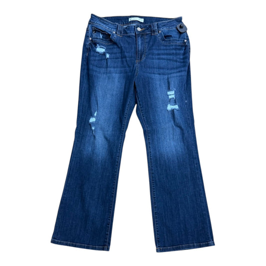 Jeans Boot Cut By Kancan In Blue Denim, Size:14