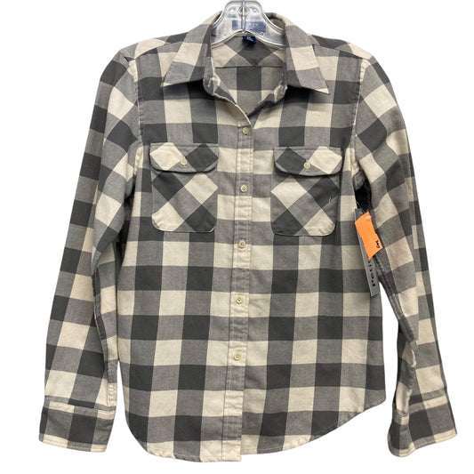 Top Ls By Chaps In Plaid Pattern, Size:Mp